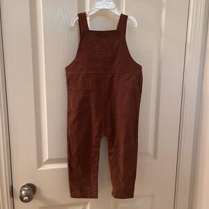 Angel Dear Brown Corduroy Overalls Pockets Boys Size 18-24 Months NWT